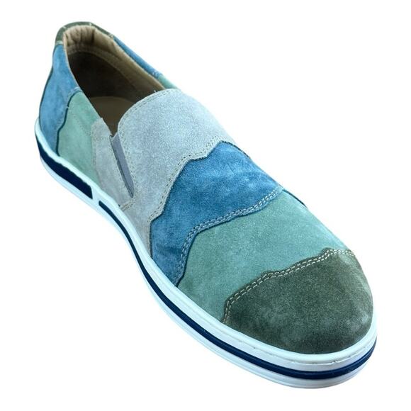 Galizio Torresi Slipper Men’s suede Green Casual shoes Size US 9|42 EU - Picture 2 of 10